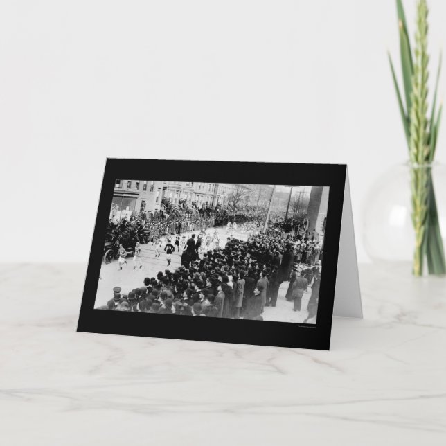 Tarjeta Corredores en el maratón 1909 de Brooklyn (Anverso)