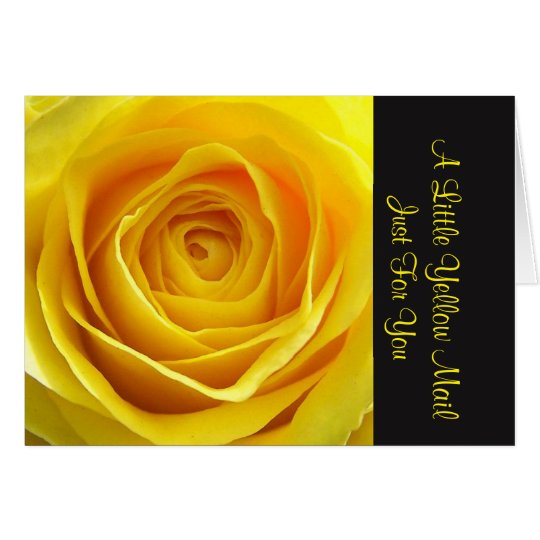 Tarjeta Correo Endo, amarillo Notecards