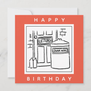 Tarjeta Correo no deseado y Personalizado de Dustbin