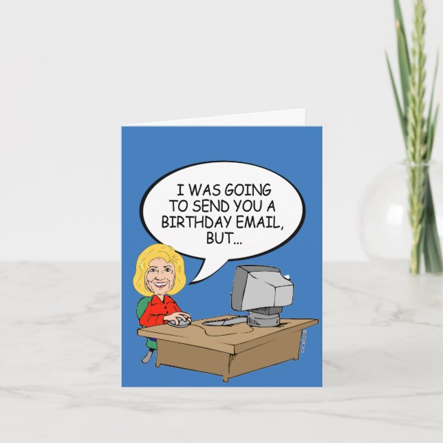 Tarjeta Correos electrónicos de cumpleaños de Hillary - Be (Anverso)