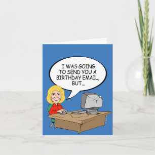 Tarjeta Correos electrónicos de cumpleaños de Hillary - Be