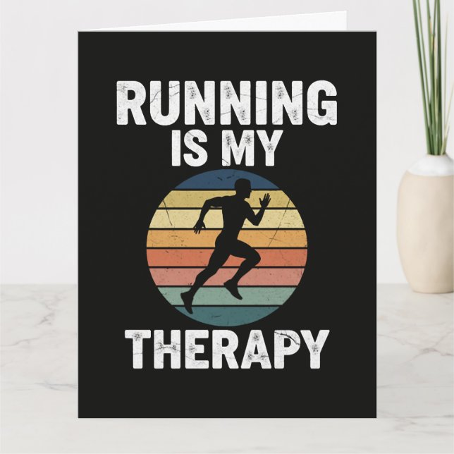 Tarjeta Correr Es Mi Terapia (Anverso)