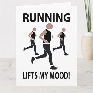 Tarjeta Correr Me Levanta El Estado De Ánimo Correr