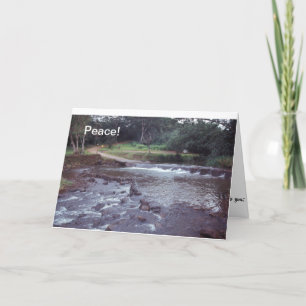 Tarjeta Corriente de Notecard Hawaii de la paz