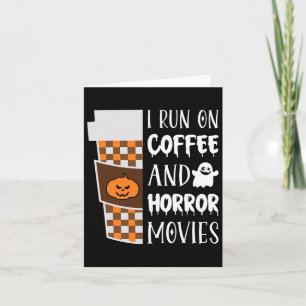 Tarjeta Corro En Café Y Películas De Horror Costum De Hall