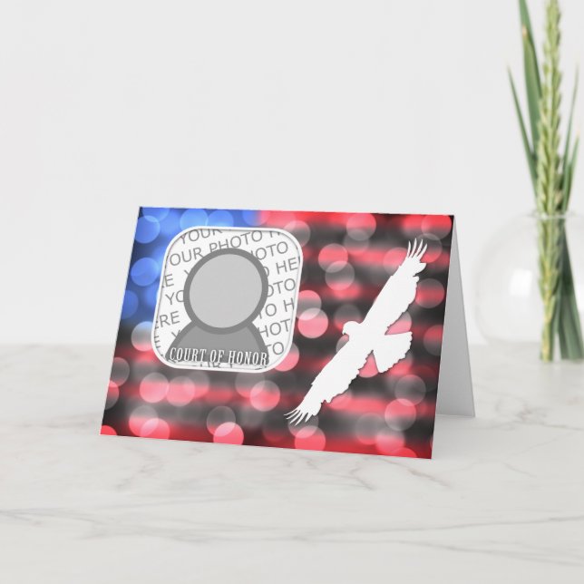 Tarjeta corte de la foto del honor (Anverso)