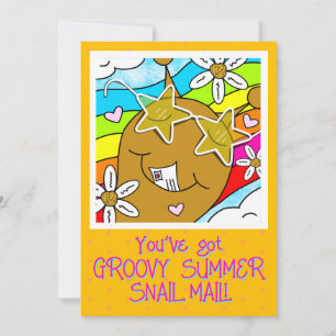 Tarjeta Corte Snail Groovy Summer Mail Saludo