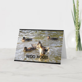 Tarjeta ¡CORTEJE HOO!! ¡Tan feliz para usted!