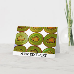 Tarjeta Cortes de fruta kiwi personalizables