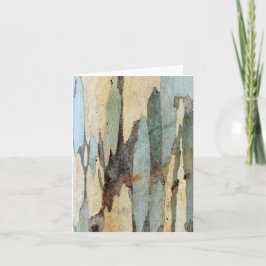 Tarjeta Corteza de árbol de eucalipto Notecard