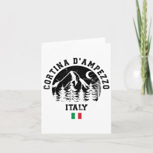 Tarjeta Cortina D'ampezzo Estación de esquí alpino de los 
