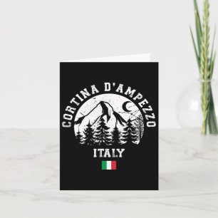 Tarjeta Cortina D'ampezzo Estación de esquí alpino de los