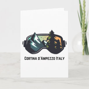 Tarjeta Cortina D'ampezzo Italia Esquí De Montaña Camiseta