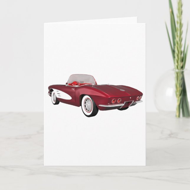 Tarjeta Corvette 1961 C1: El caramelo Apple acaba: (Anverso)