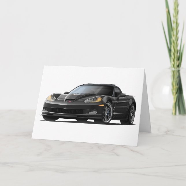 Tarjeta Corvette ZR1 Black Car (Anverso)