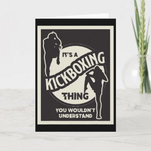 Tarjeta Cosa de Kickboxing que no entenderías Arte Marcial