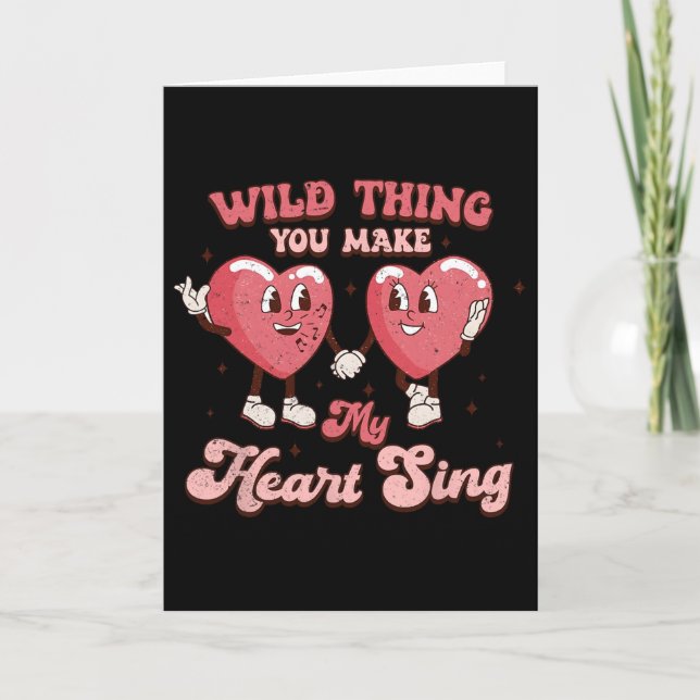 Tarjeta Cosa Salvaje Me Haces Corazón Cantar Dichos Divert (Anverso)