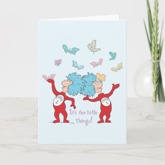 Tarjeta ¡Cosa Uno Dos Es Las Cosas Pequeñas! (Anverso)