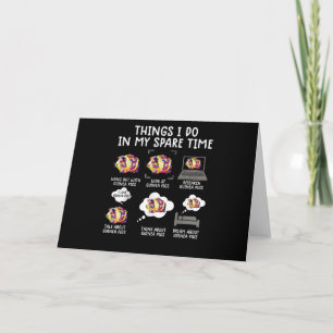Tarjeta Cosas cómicas de cerdo guineano que hago en mi tie