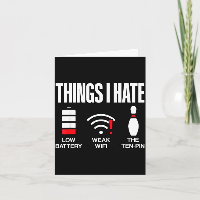 Tarjeta Cosas de informática que odio Batería baja Código  (Anverso)