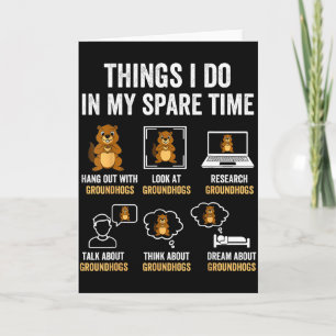 Tarjeta Cosas Divertidas Que Hago En Mi Tiempo Libre Humor