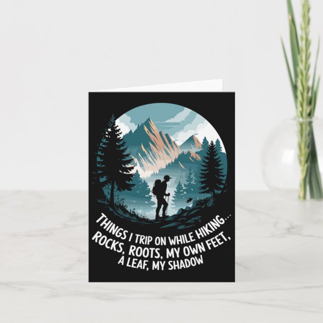 Tarjeta Cosas En Las Que Viajo Mientras Caminaba (Anverso)