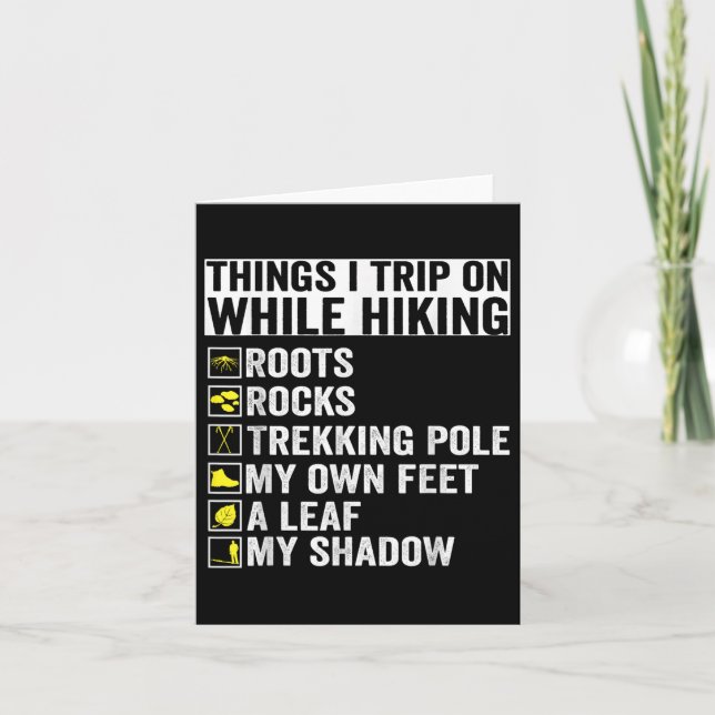 Tarjeta Cosas En Las Que Viajo Mientras Caminaba Por Raíce (Anverso)