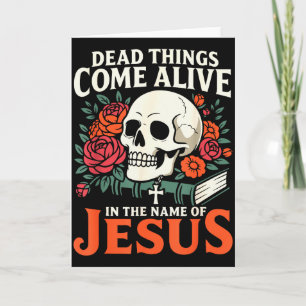 Tarjeta Cosas Muertas Cobran Vida Nombre De Jesús Cristian