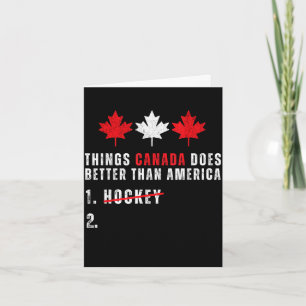 Tarjeta Cosas que Canadá hace mejor que América 1 hockey 2