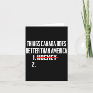 Tarjeta Cosas que Canadá hace mejor que América 1 hockey 2