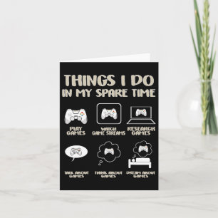 Tarjeta Cosas que hago en mi aplicación de videojuegos de