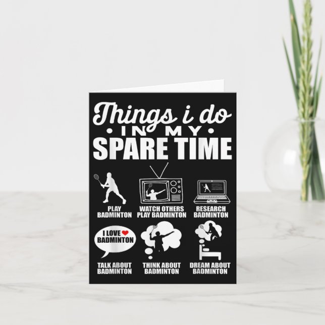 Tarjeta Cosas Que Hago En Mi Tiempo De Reserva, El Jugador (Anverso)