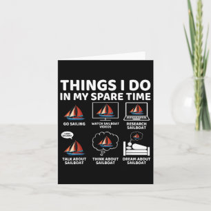 Tarjeta Cosas Que Hago En Mi Tiempo De Retiro En Barco De 