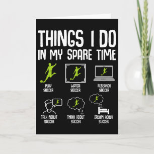 Tarjeta Cosas que hago en mi tiempo libre Fútbol chicos ni