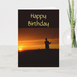 Tarjeta Cosas que te encantan el golf de cumpleaños