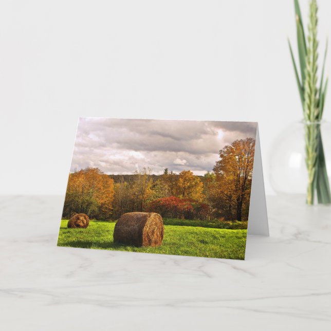 Tarjeta Cosecha de otoño (Anverso)