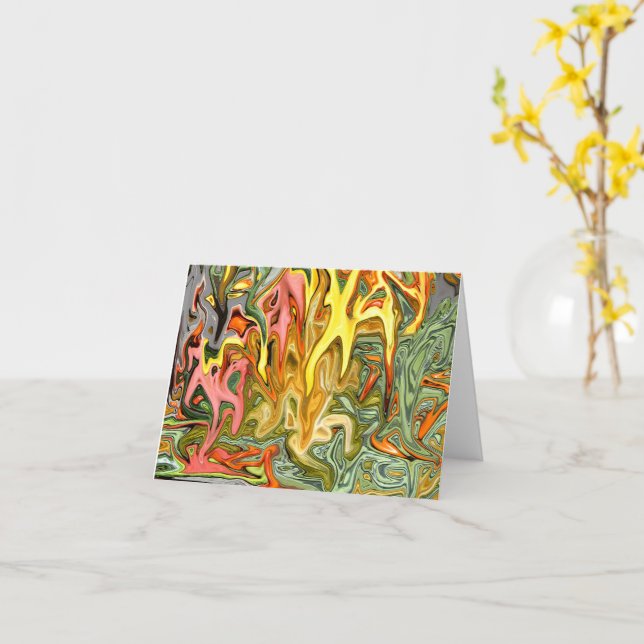 Tarjeta Cosecha fusión... (flor amarilla)