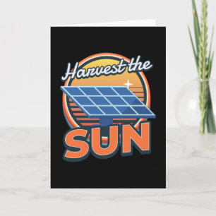 Tarjeta Cosechar El Sol Solar Fotovoltaico