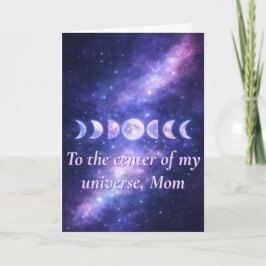 Tarjeta Cosmic Moon Phases Mother’s Day Card
