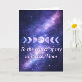 Tarjeta Cosmic Moon Phases Mother’s Day Card
