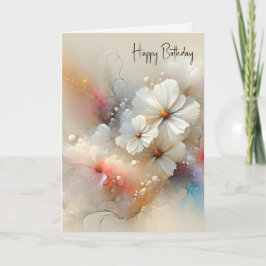 Tarjeta Cosmos Contemporáneos Felices Cumpleaños