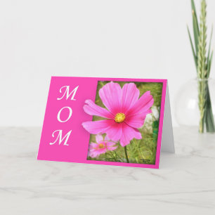 Tarjeta Cosmos para el día de la madre (impresión