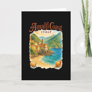 Tarjeta Costa Amalfitana Italia Conchas Playa Vacaciones V
