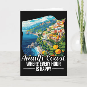 Tarjeta Costa de Amalfi Vacaciones Italia Vacación Feliz C