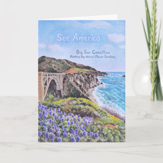 Tarjeta Costa de Big Sur (Anverso)