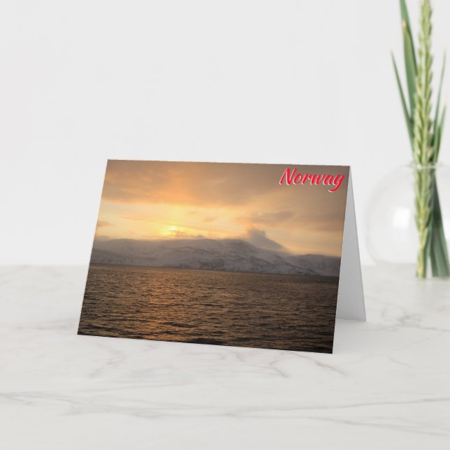 Tarjeta Costa de invierno de Noruega (Anverso)
