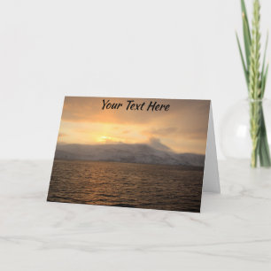 Tarjeta Costa de invierno de Noruega personalizable