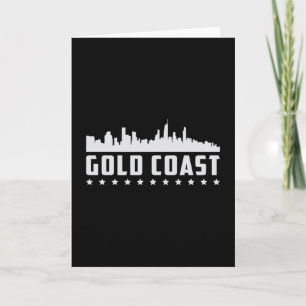 Tarjeta Costa de Oro Australia Ciudad Silueta Paisaje Urba
