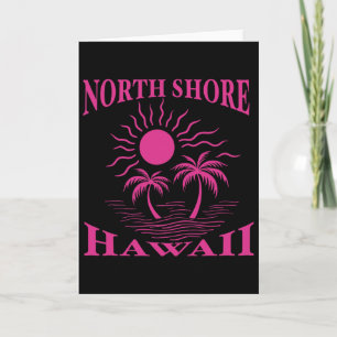 Tarjeta Costa Norte de Oahu Hawaii Recuerdo de Surf Hawaia