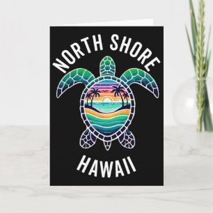 Tarjeta Costa Norte Oahu Hawaii Recuerdo Surfing Hawaiano 